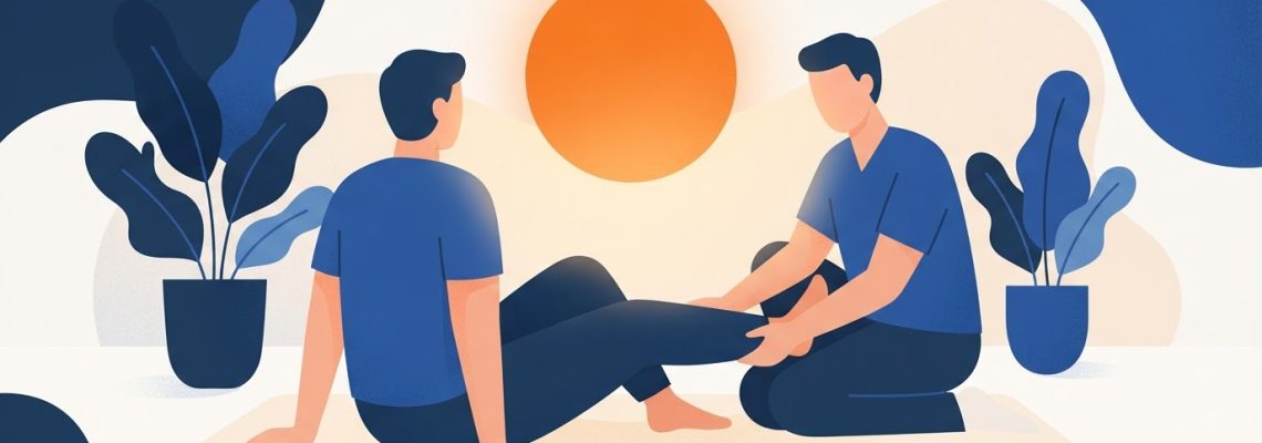 Sesión Fisioterapeuta A Domicilio Para Rehabilitación En Piernas